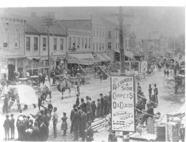 Early 1900 circus parade