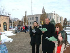 Carolers on Square