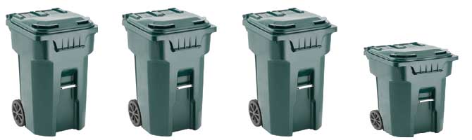 trash cans