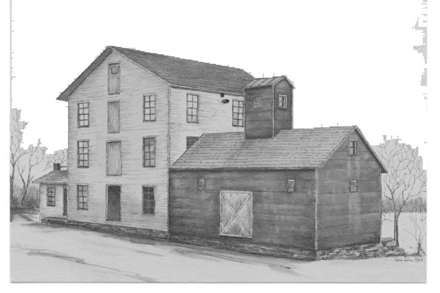 Clifton mill, drawing